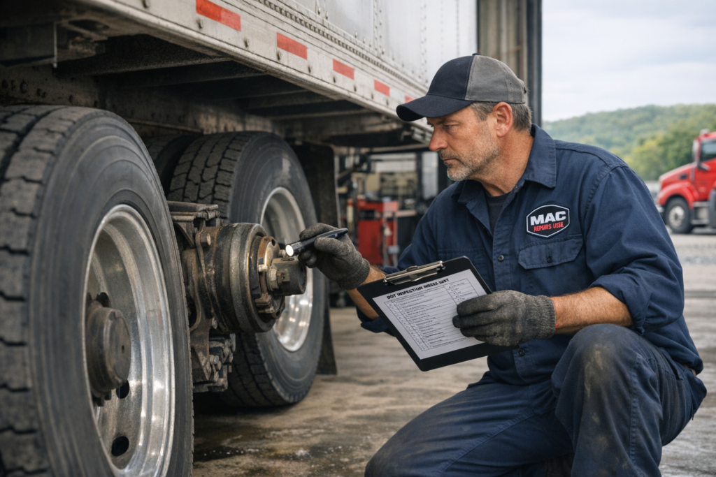 DOT Inspection 2026 MAC Truck Repair Shop USA